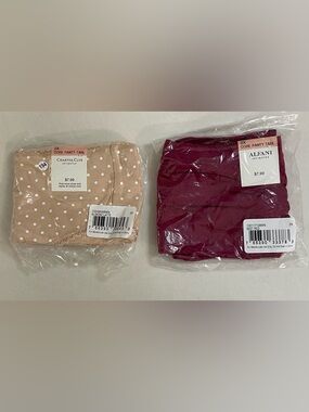 Charter Club Tan and White Polka Dot & Beet Red Panty SET Size 2X